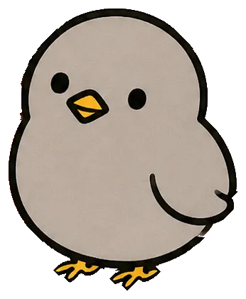 灰色の鳥のしお